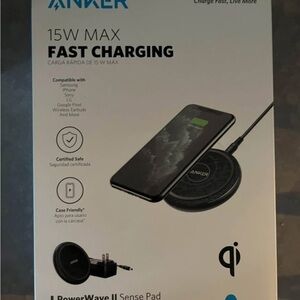 New Anker PowerWave II Black Charging Pad originally $40